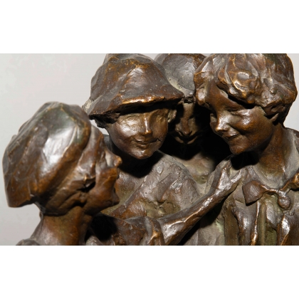 Bronze "Suonatori Ambulanti" signé DALCASTAGNÉ