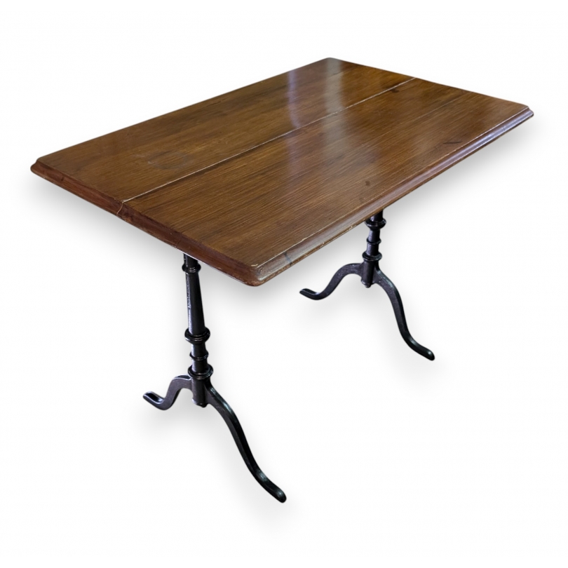 Table de bistro piétement en fonte