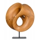 Sculpture en bois monogrammée HM 93