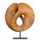 Sculpture en bois monogrammée HM 93