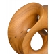 Sculpture en bois monogrammée HM 93