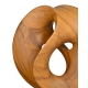 Sculpture en bois monogrammée HM 93