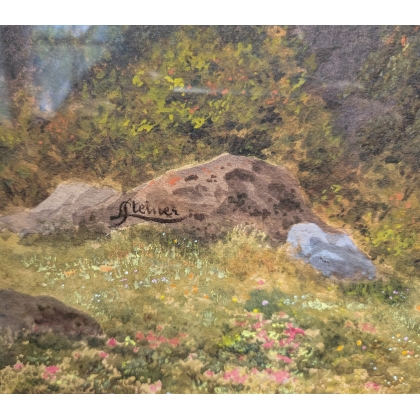 Aquarelle "Junfrau" signée L. STEINER