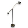Lampadaire en laiton et métal chromé