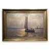 Tableau \"L\'Ewer à l\'aube\" signé Rud. GUBA