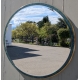 Miroir rond bordure en laiton émaillé vert