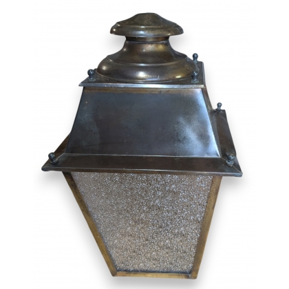 Brass corner lantern