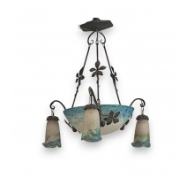 Lustre Art Nouveau par MULLER Frères