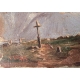 Tableau "Montagne" signé C. COCHET 1923