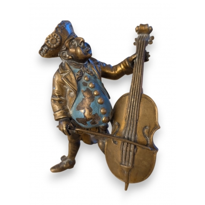 Bronze \"Bossu au violoncelle\" signé GESCHÜHL