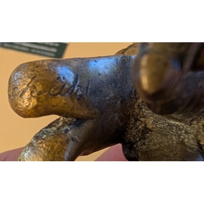 Bronze "Bossu au violoncelle" signé GESCHÜHL