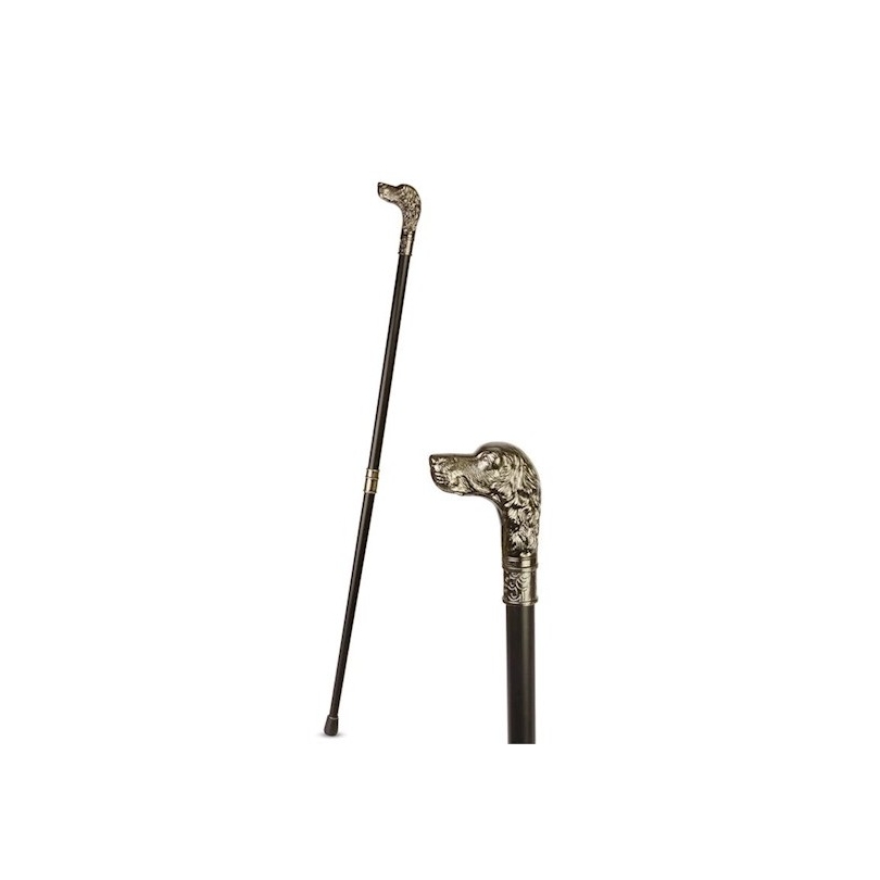 Canne poignée Chien en aluminium