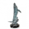Bronze à patine verte Baleine