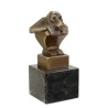 Bronze Singe socle marbre noir