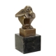 Bronze Singe socle marbre noir