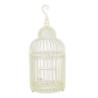 Cage à oiseaux en fer forgé blanc