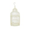Cage à oiseaux en fer forgé blanc