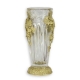 Vase en verre orné de Raisins en bronze doré