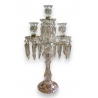 Chandelier, 4 bougeoirs, en verre