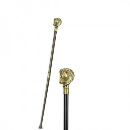 ‘Horse’s Head’ aluminium walking stick