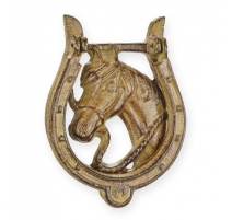 Heurtoir Cheval en fonte beige