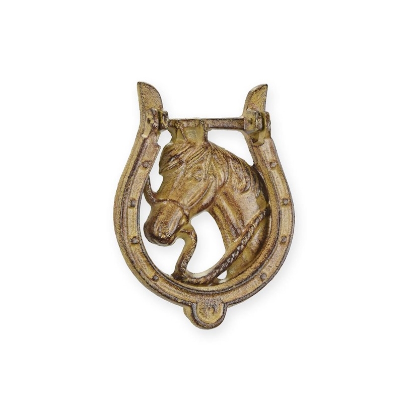 Heurtoir Cheval en fonte beige