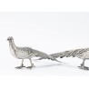 Paire de Faisans dorés en argent 915