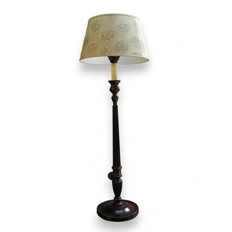  Lampe avec abat-jour "roses" sur  Moinat SA  - Antiquités décoration