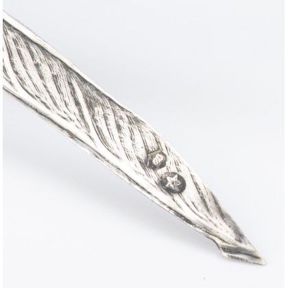 Paire de Faisans dorés en argent 915