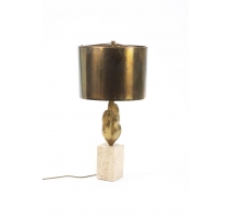 Lampe Euphorbe en bronze par Maison Charles