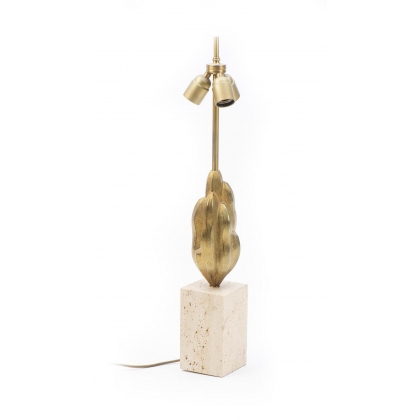 Lampe Euphorbe en bronze par Maison Charles