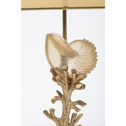Lampe Au Nautile en bronze par Maison Charles