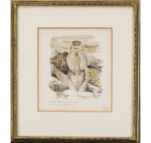 Lithographie "Marmotte" signée COSANDEY