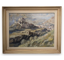 Tableau "Sion" signé P. Rt. PERRIN