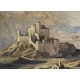 Tableau "Sion" signé P. Rt. PERRIN