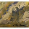 Tableau \"Sion\" signé P. Rt. PERRIN