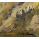 Tableau "Sion" signé P. Rt. PERRIN
