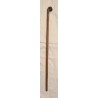 Canne pommeau tête de singe en bois sculpté