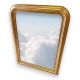 Miroir style Louis-Philippe doré