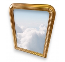 Miroir style Louis-Philippe doré