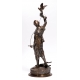 Bronze "Le fauconnier" signé P.J. MÈNE