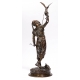 Bronze "Le fauconnier" signé P.J. MÈNE