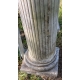 Paire de colonnes cannelées en marbre de Carrare