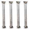 Suite de 4 colonnes en marbre de Carrare
