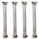 Suite de 4 colonnes en marbre de Carrare