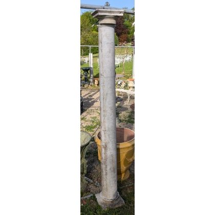 Suite de 4 colonnes en marbre de Carrare