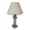 Lampe en plexiglas et laiton doré