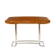 Bureau Riviera en hévéa et inox