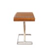 Riviera desk in rubberwood and stainless steel
