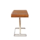 Bureau Riviera en hévéa et inox